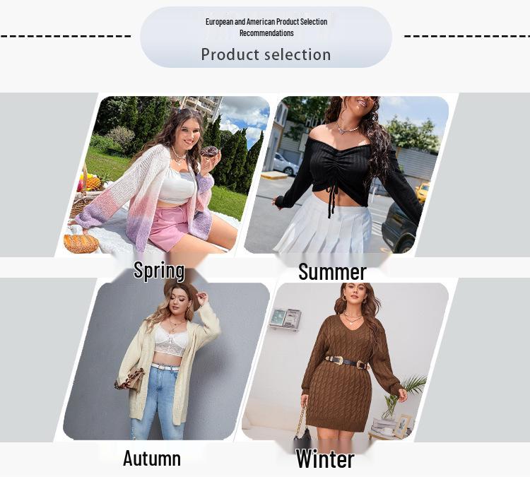 Dámský pletený pulovr s dlouhým rukávem a mašlí - Evropský a americký styl