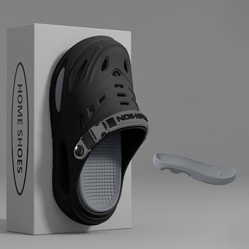 Scarpe Estive da Uomo a Forma di Grotta Moda Pantofole Traspiranti Antiscivolo Pantofole Casual