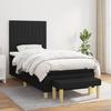 3137271 vidaXL Divan-lit Et Matelas Noir 80x200 Cm Tissu