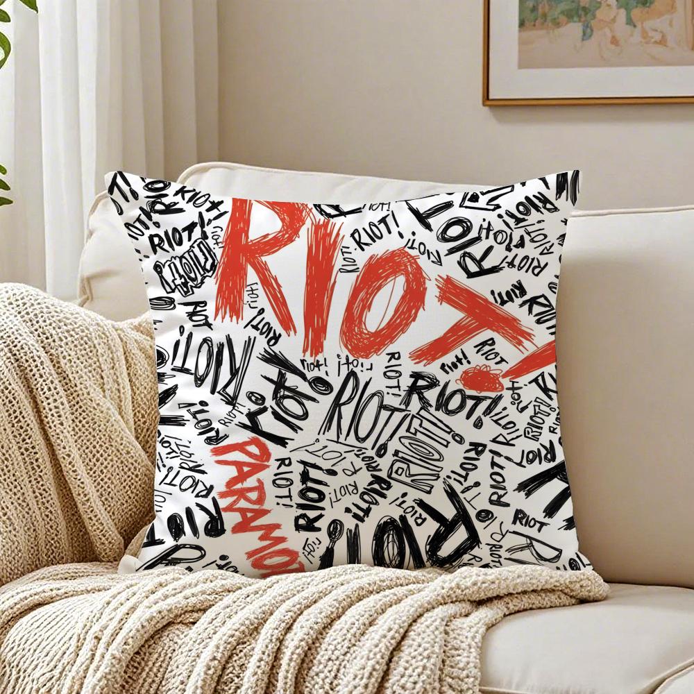 Band PopPunk PParamore Cushion Cover Pillowcase Antidustmite living Room Sofa Decor Cushion Room