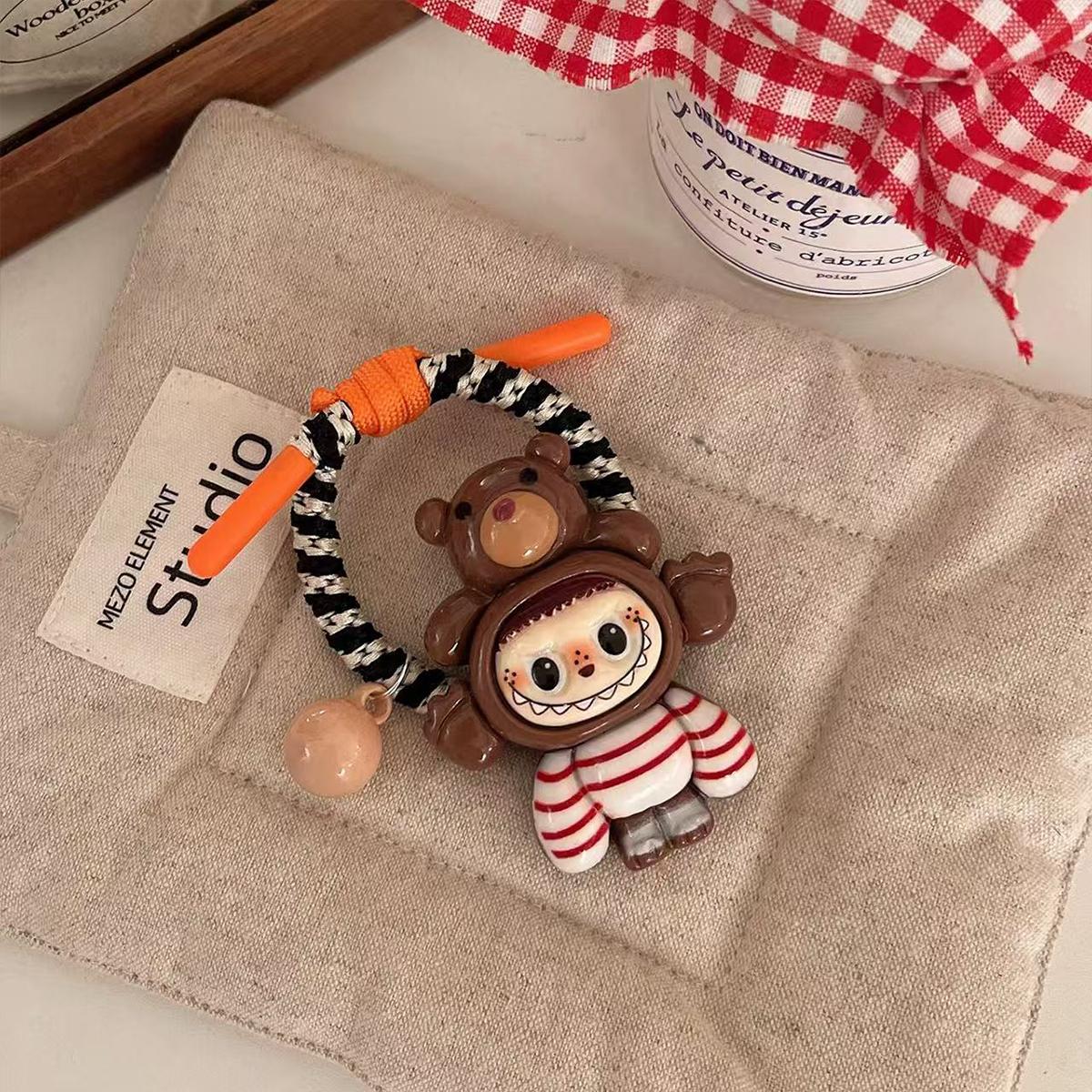 

1 шт. Милая и нежная резинка для волос Labubu, высокоэластичное и прочное кольцо для волос, мультяшные милые аксессуары для волос, подходит для ежедневного использования