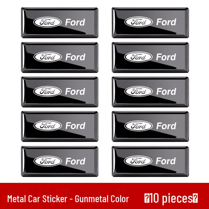 Metal Car Emblem: Ford Mondeo, Focus, Edge, Explorer Decorative Sticker