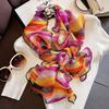 Simulation Silk Scarf Chiffon Yarn Scarf Women'S Long Ribbon Women'S Versatile Accessories Scarf High-End Versatile Silk Scarf