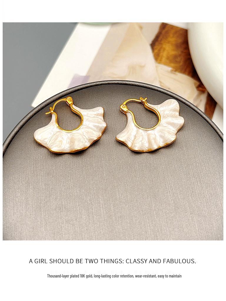 Wave Enamel Earrings - High-End European & American Niche Summer Dangle Jewelry