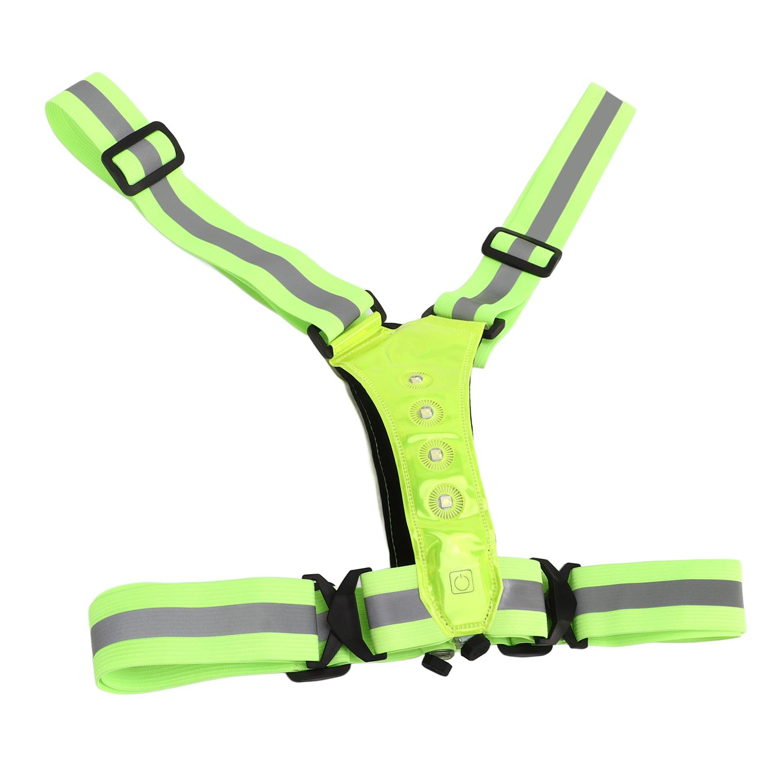 

Светоотражающий жилет со светодиодной подсветкой, высокой видимости, дышащий, водонепроницаемый, перезаряжаемый через USB, защитный жилет для бега