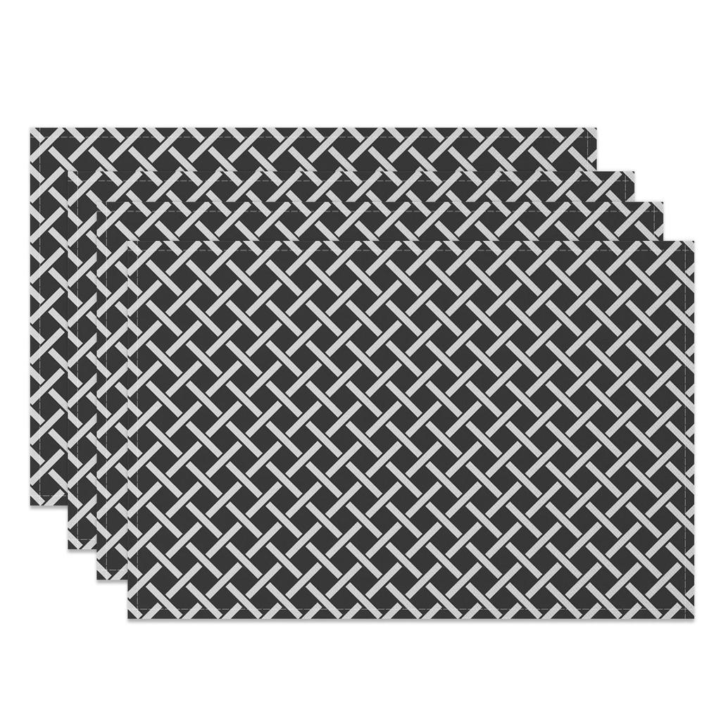Modernes minimalistisches Platzset Geometrische Linien Abstraktes Design Hitzebeständige Tischsets Esstisch Küche Büro Stilvolle Wohnkultur