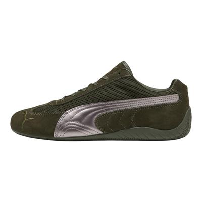 Speedcat Premium Dunkeloliv Matt Silber Unisex Sneaker Grün 403902-04
