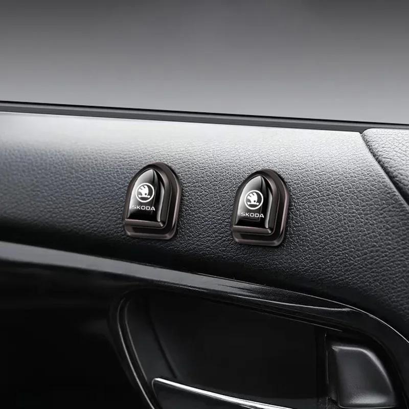 ycpry6 Car Hanging Storage Hooks Stickers for Skoda Rapid VRS Kodia Kamiq Yeti Karoq Fabia 2 Superb Octavia Roomster Scala Accessories