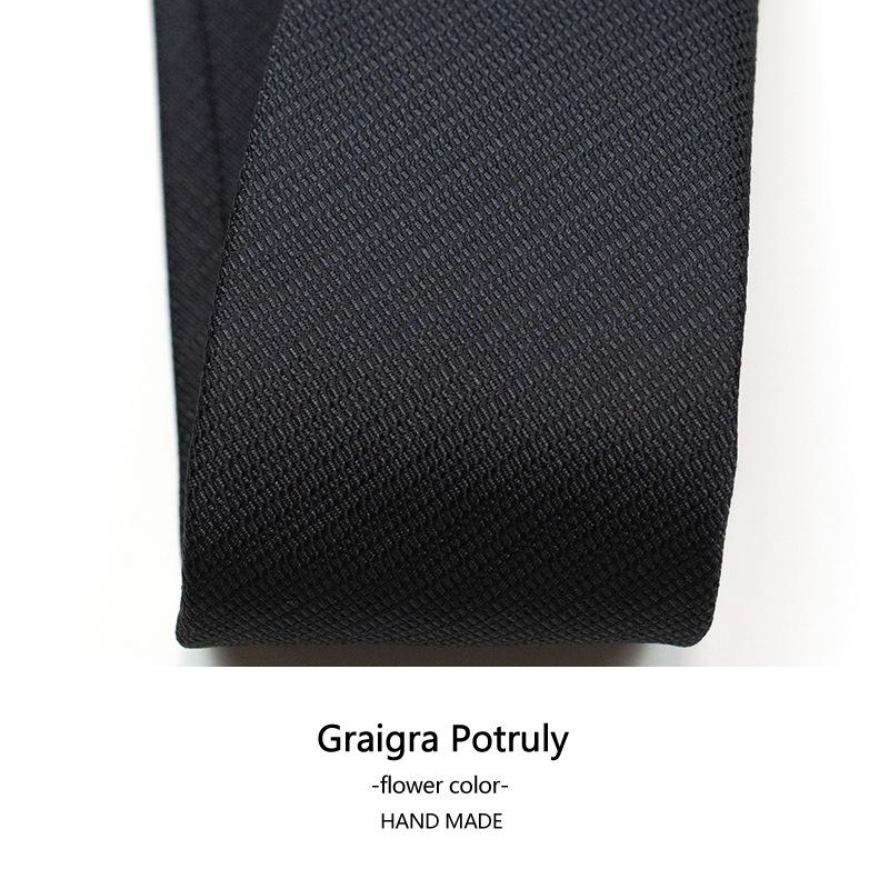 Qiandongge Suit And Tie Solid Color Coffee Color Gray 6Cm Casual Work Plaid Women'S Men'S Tie