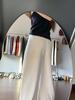 Women's Plus Size White Denim Pants: Wrinkle Texture, Floor-Length, Loose Fit, Tummy Concealing, Wide Leg