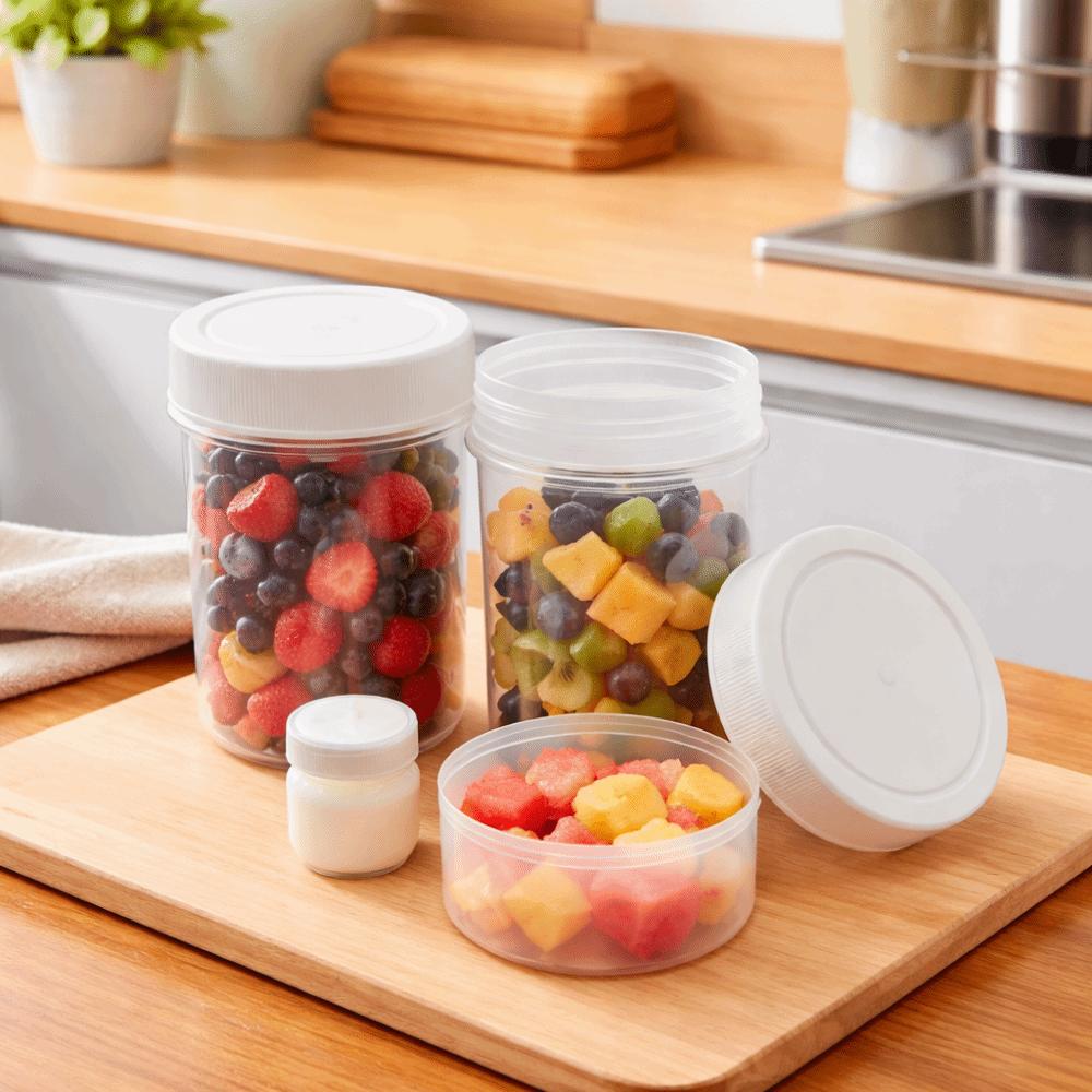 Plastic Double-Layer Salad Cup 750 Ml Oat Cup Multi-functional Breakfast Cup  Home Kitchen