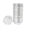 100Pcs Round Tart Pan Disposable Pie Tin Cake Mold Shell Egg Tart Mould  Baking Cup