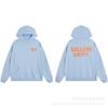 Oversized Hooded Sweatshirt With Graffiti Letter Print Loose Fit Cotton Pullover Men Casual Streetwear