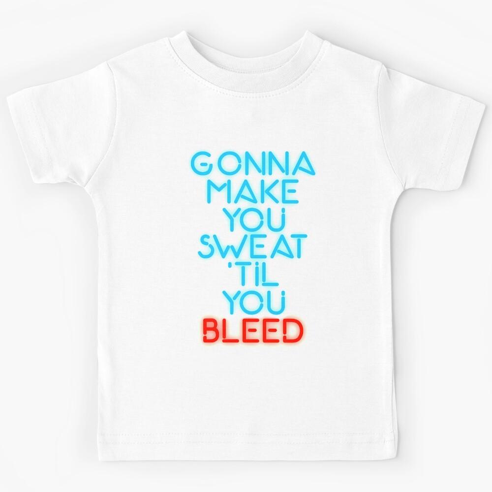 C+C Music Factory Gonna Make You Sweat Lyrics Kids T-Shirt 150