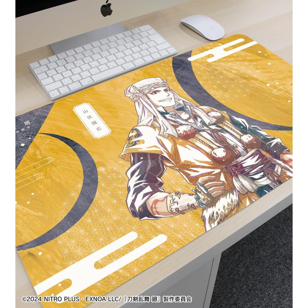 Anime Ranbu Kai Kyoden Burning Touken Ranbu Kai Kyoden Burning Honnoji Yamabushi Kunihiro Ani Art 1st Edition Desk Mat "Touken Honnoji" Multi-Purpose