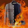 Yalu Men's Fleece-Lined Crewneck Casual Sweater
