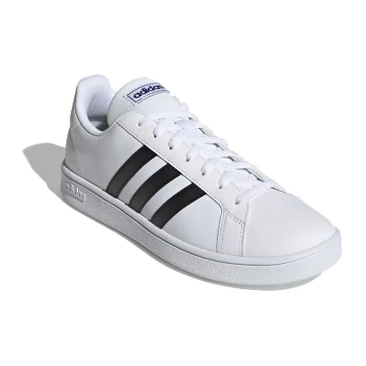 Adidas Grand Court Base 'White Black' (Unisex) Cloud White / Core Black / Dark Blue Skate Shoes EE7904