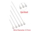 200-Piece Pack: 20-70mm Stainless Steel Ball, Eye, & Flat Head Pins for DIY Jewelry