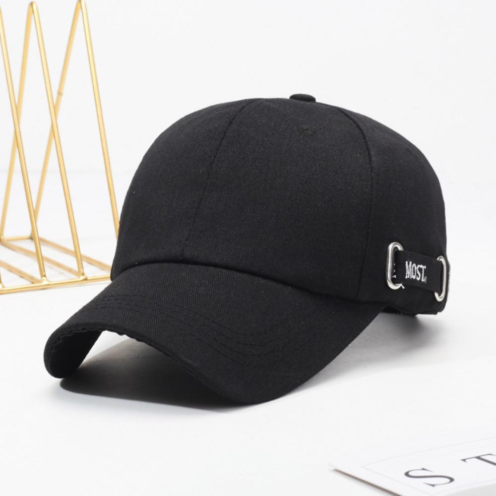 

Однотонна бейсболка М яка качка Язичок Капелюх Модний сонцезахисний капелюх Чоловіки чорний/білий