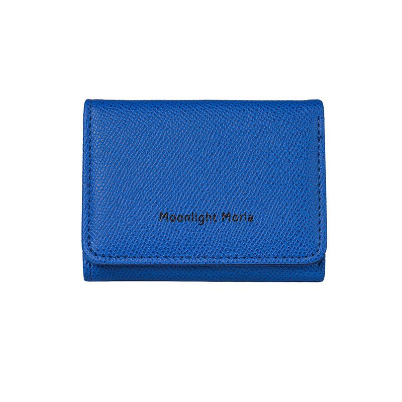 High-End Compact Student Wallet: Slim Three-Fold Coin Purse, Multifunctional & Stylish
