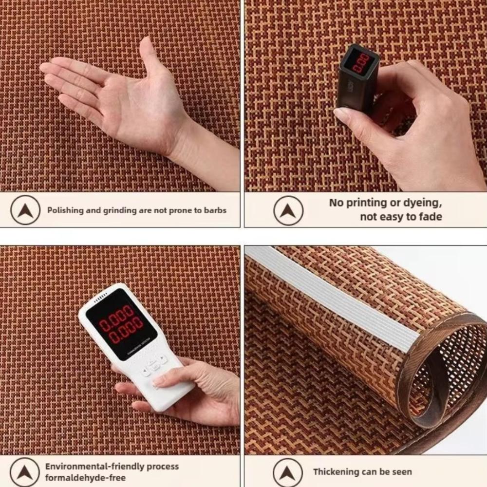 1 Pair Rattan Cooler Pillowcase Breathable Pillow Protecter Summer Cool Pillow Cover Dormitories