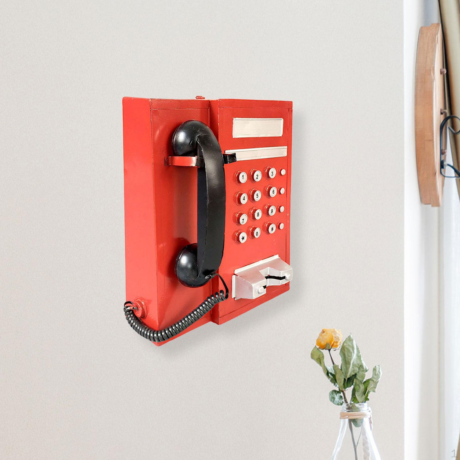 

Настенные украшения для стационарного телефона 30,5 X 25,5 13 см, орнамент в старинном стиле из железа для