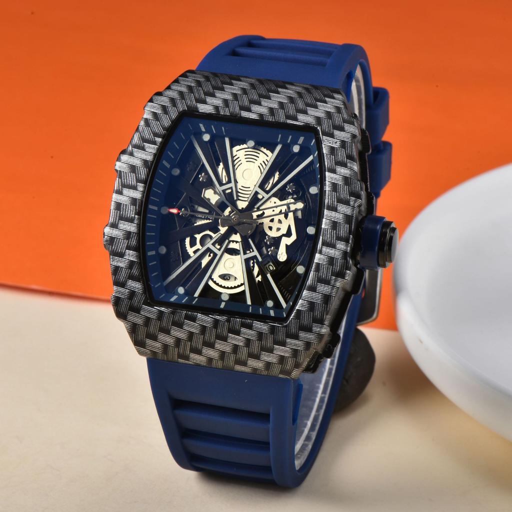 Richard Barrel Quartz Watch Male Student Trend Single Calendar Men's Hand Watch Quartz Watch