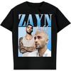 DXTR3FDdk Zayn Malik Shirt Hip Hop Short Sleeve Unisex T Shirt Black
