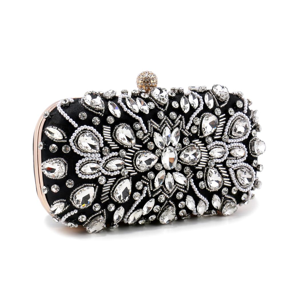 Women Clutch Bag Rhinestone Wedding Clutch Purse Luxury Women's Party Purse and Handbags Wallets Elegant Shoulder Bag