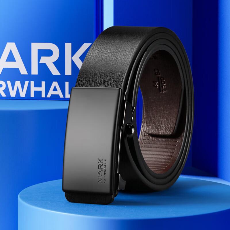 MARK FAIRWHALE Men s Automatic Buckle Leather Belt 130cm