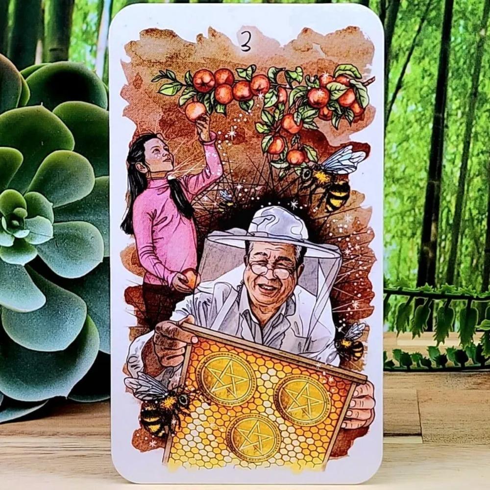 10.3*6cm The Unfolding Path Tarot: A Stunning 78-Card Deck Portable Size for The Modern Reader