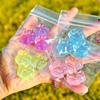 Glossy Clear Triple Cat Paw Squeeze Bag Charm, Soft Stress Relief Furnishing, Portable Handbag Accessory For Daily Outdoor Styling