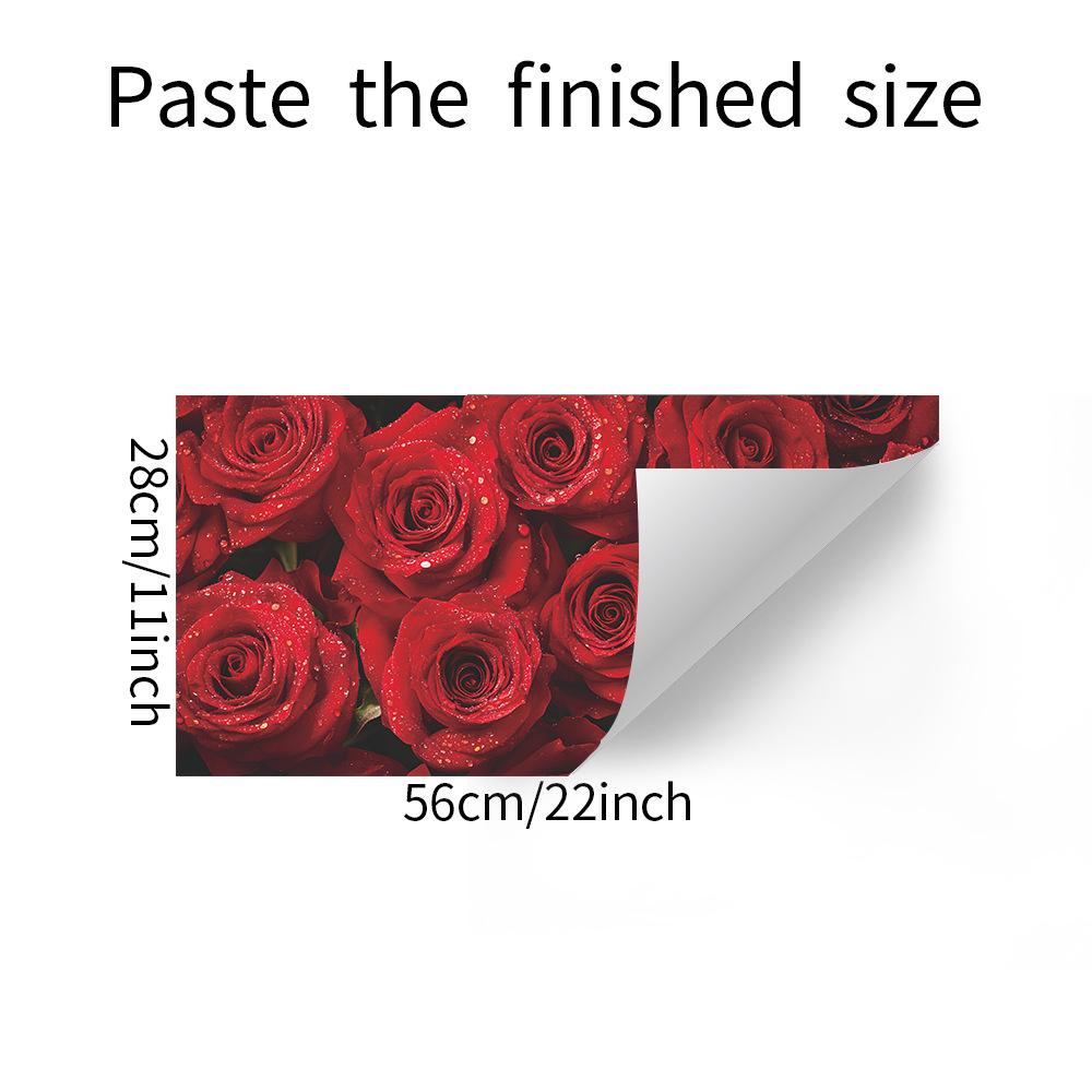 

Красная роза море спальня гостиная потолок дом фон украшение наклейки на стену