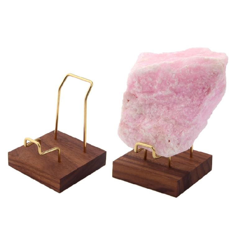 Walnut Crystal Display Stand Mineral Home Bedroom Dormitory Desktop Decoration