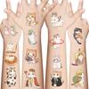 10 Stück Niedliche Katzen Tattoo Aufkleber Kawaii Cartoon Tier Kind Temporär Wasserdichte Tattoos Aufkleber Packung Party Spielzeug Geschenk