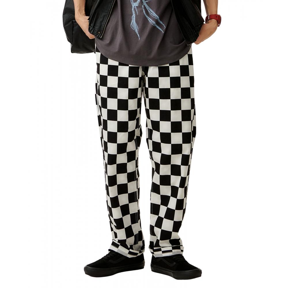 

Свободные зауженные брюки с эластичной резинкой на талии VANS Range Marshmallow Black VN0000ACKIG1