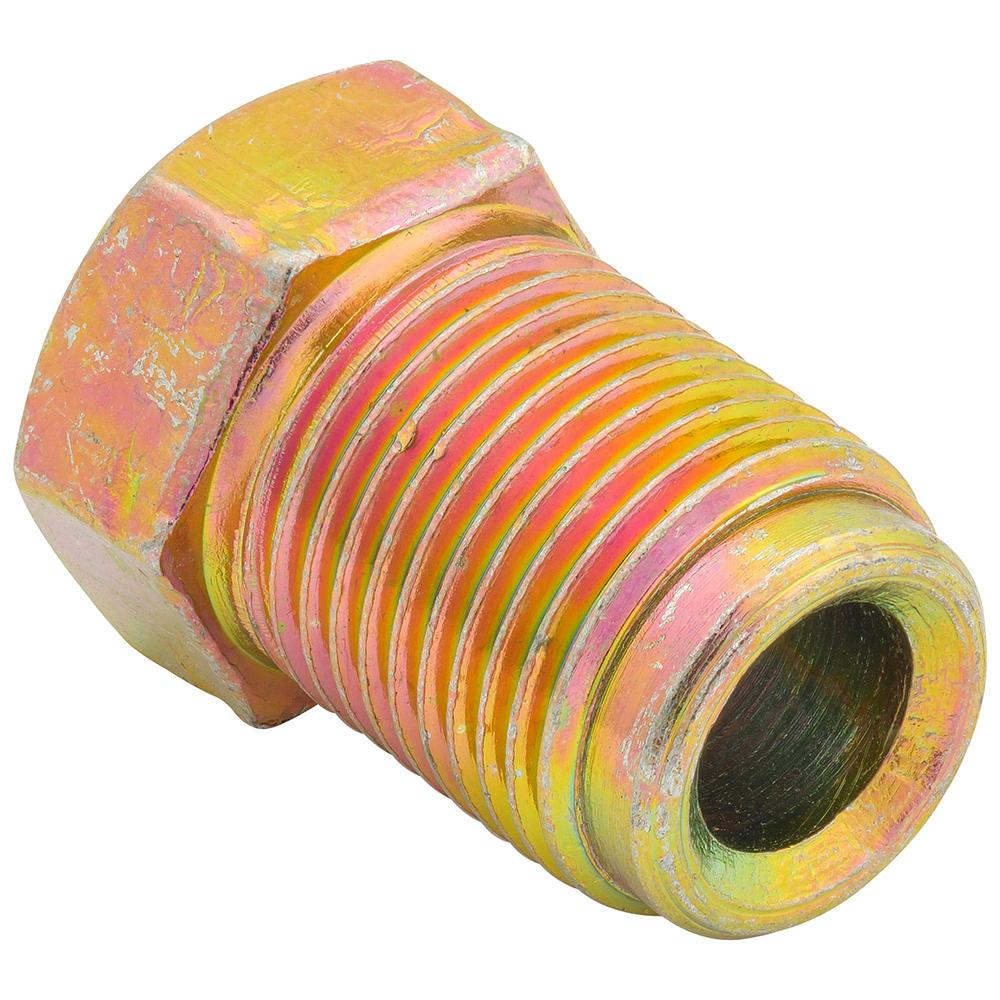 M12mm X1mm Metric Nuts Cylinder Fittings Silver Unions Master 3/16' Pipe Brake Cable Connector Condition