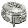 Jewelry Box Retro   Metal Oval Shaped Jewelry Storage Box   for   Necklace Ear S