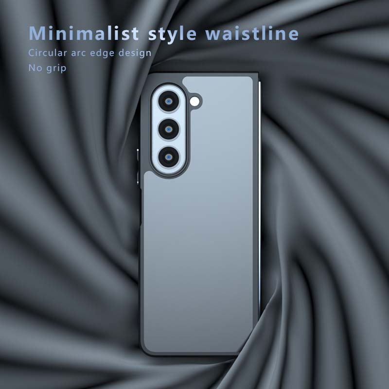 For Samsung Galaxy Z Fold 6 5 4 Fold6 Fold5 Matte Anti Fingerprint Transparent Shockproof TPU Case Anti-drop Non Yellowing Back Cover Protector Shell