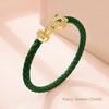 MOONLIGHT Classic Design Exquisite Cheetah Zircon Bracelet for Women Braided Leather Bracelet Quality Banquet Couples Gift