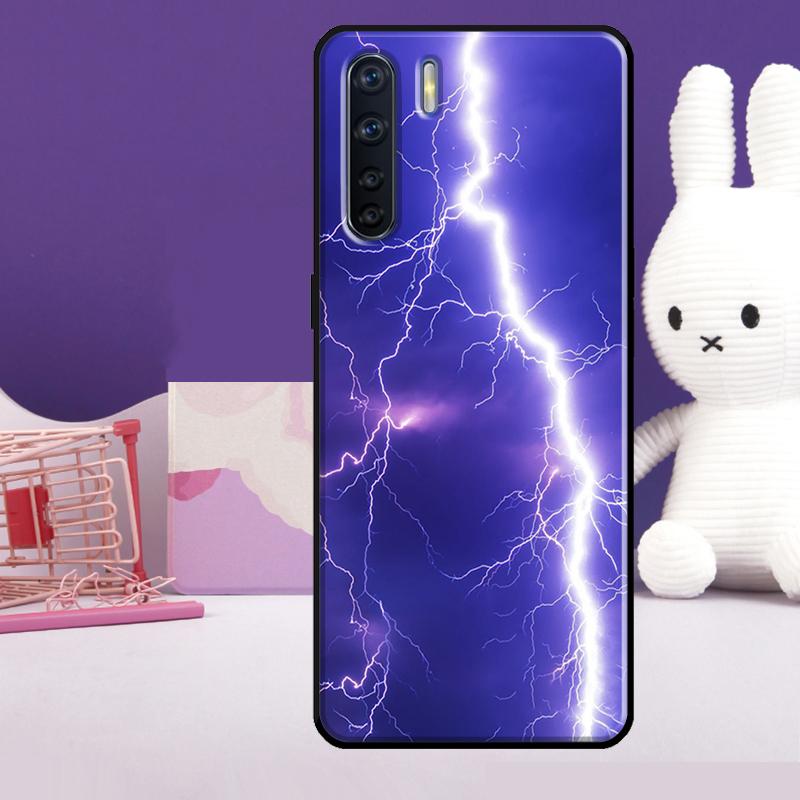 Sky Lightning Style Case For Oppo A54 A74 A94 A80 A60 A40 A18 A38 A58 A78 A98 A96 A76 A16 A15 A17 A57 A77 A5 Pro