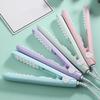 Electric Hair Curling Iron Mini Pink Corrugated Plate Compact Fast Heating Hair Styling Tool for Long Short Hair Travel Home