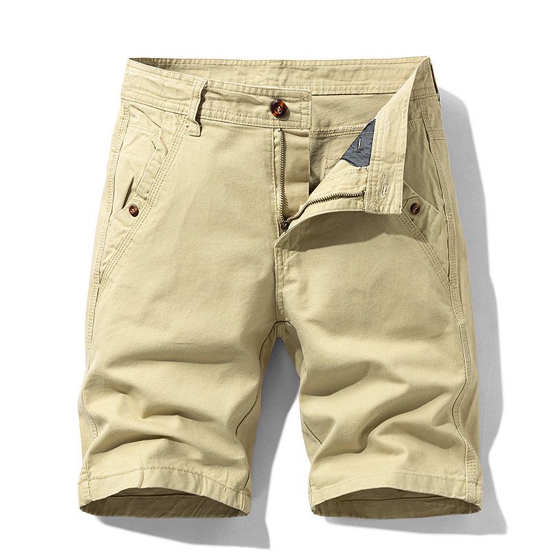 Export Export Tail Goods Multi-Pocket Pure Cotton Workwear Shorts Summer Men's Plus Size Loose Casual Straight-Leg Half Length Middle Pants