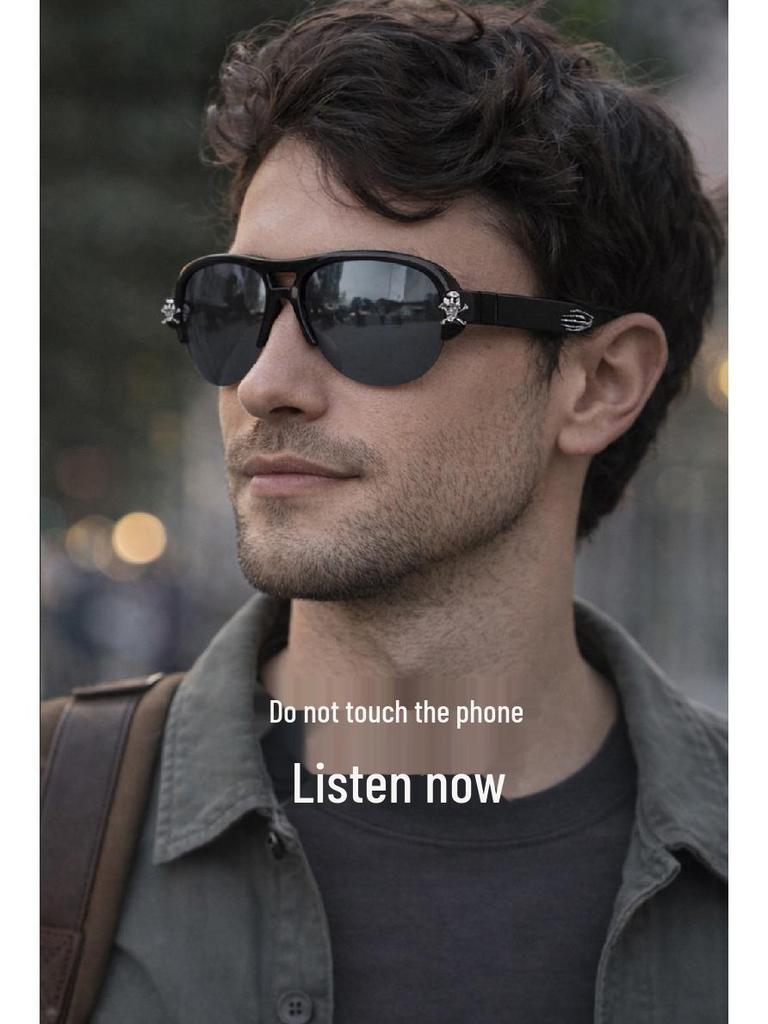 Smart Bluetooth UV Protection Sunglasses - Comfortable, No Pressure Fit for Running, Cycling, and Driving