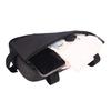 Bike Handlebar Organizer Bag with Expandable Capacity Polyester Construction Triangular Pouch for Cycling Essential