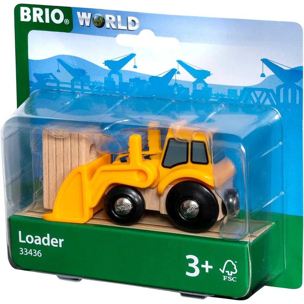 

Brio Loader 33436 Wooden Toy Train Vehicle for Ages 3 and Up Educational Gift