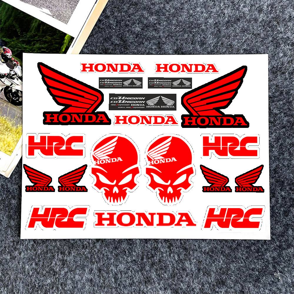 Honda-h Japanese Motorcycle Sticker Suitable For Motorcycle Body Reflective Car Sticker Helmet Decal AK7