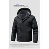 Men's Outdoor Softshell Jacket - Detachable, Windproof & Waterproof, Trendy Mountaineering & Casual Sports Outerwear