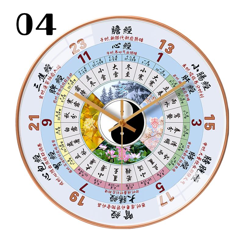 8inch 20cm Feng Shui Wall Clock Traditional Chinese Medicine Art Wall Decor Tai Chi Bagua Wealth and Good Lucky Home Decoration