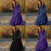 Elegante Abito Medievale da Donna con Maniche Lunghe per Eventi Cosplay Gotici di Halloween